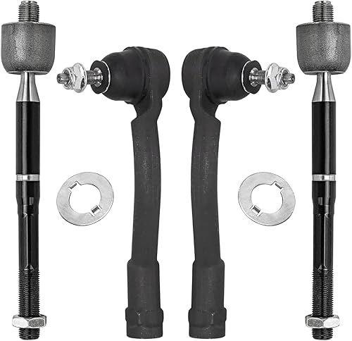 Miniatura 38 de Detroit Axle - Barras de acoplamiento delanteras 4WD para Dodge Dakota 2000-2004 Durango 2000-2003 2 extremos de barra de acoplamiento internos 2