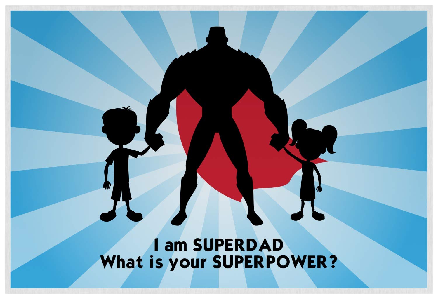 Personalized Super Dad Laminated Placemat