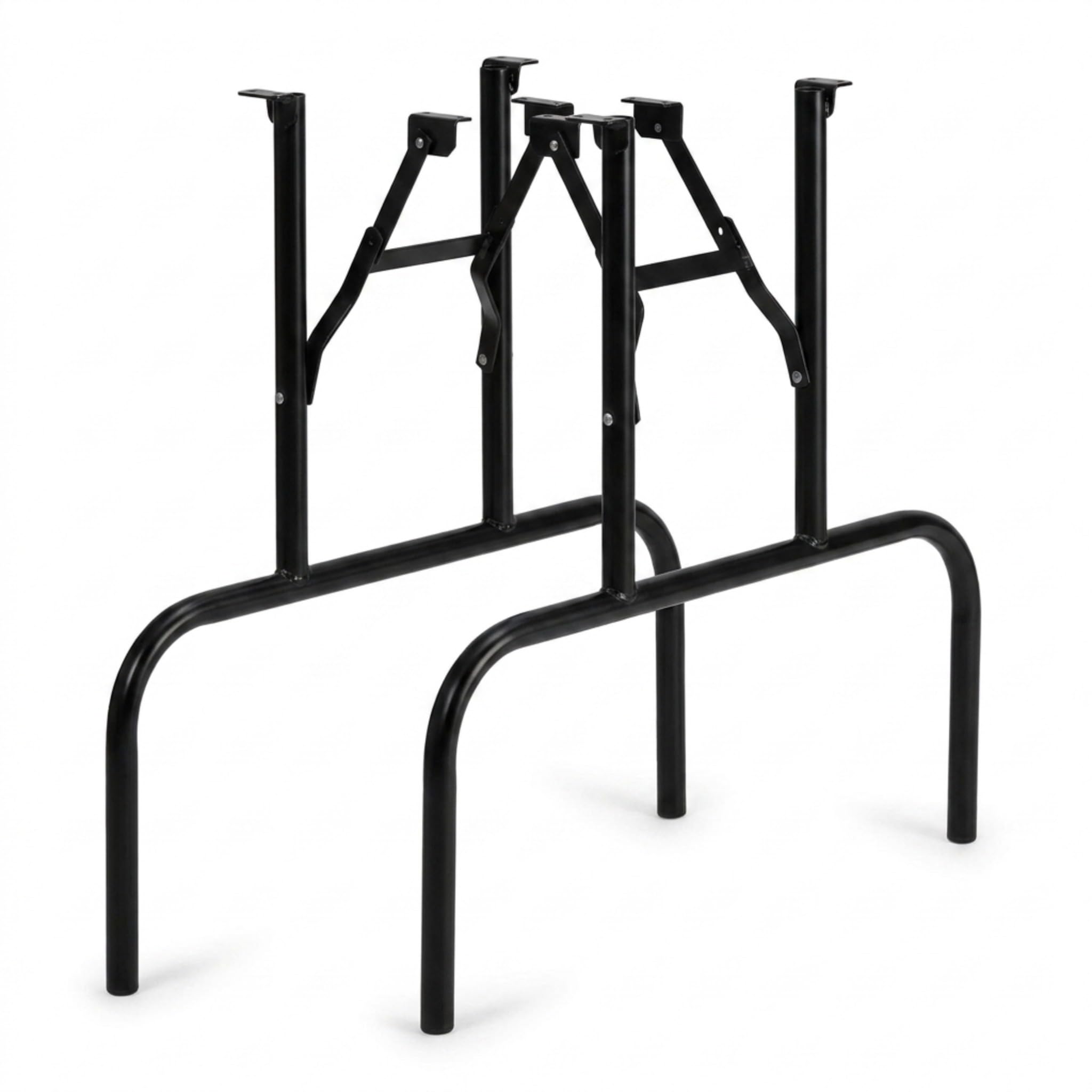 Rockler Folding Table Legs Set of 2 Steel Banquet Table Legs Black 24 | Folding Table Legs Stable Foldable Design Banquet Table Legs Non-Slip Plastic Tips Welded 19-Gauge Steel Construction product thumbnail 4