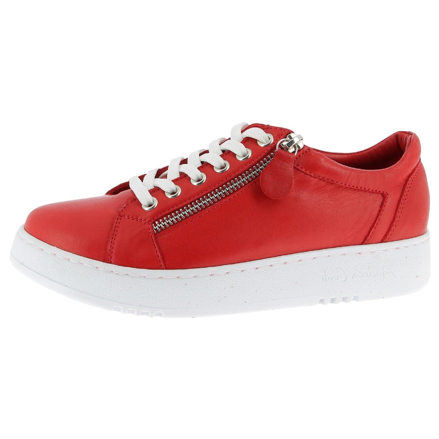 Andrea Conti Women's Low Top Trainers, Chili, 6 UK