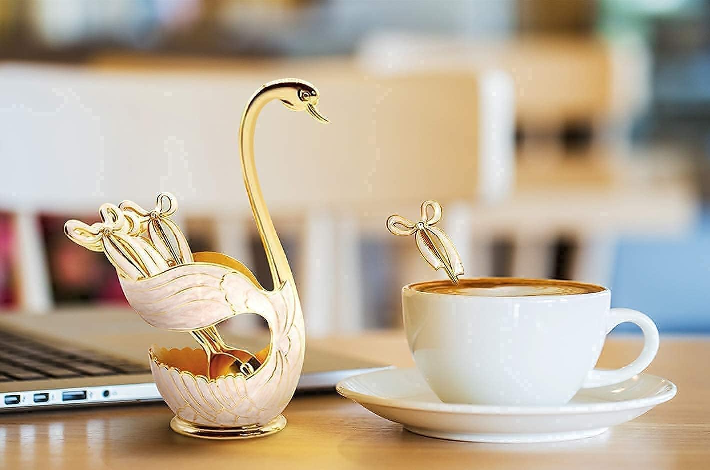 Cucchiaio da Dessert di caffè in Acciaio Inossidabile Set 6