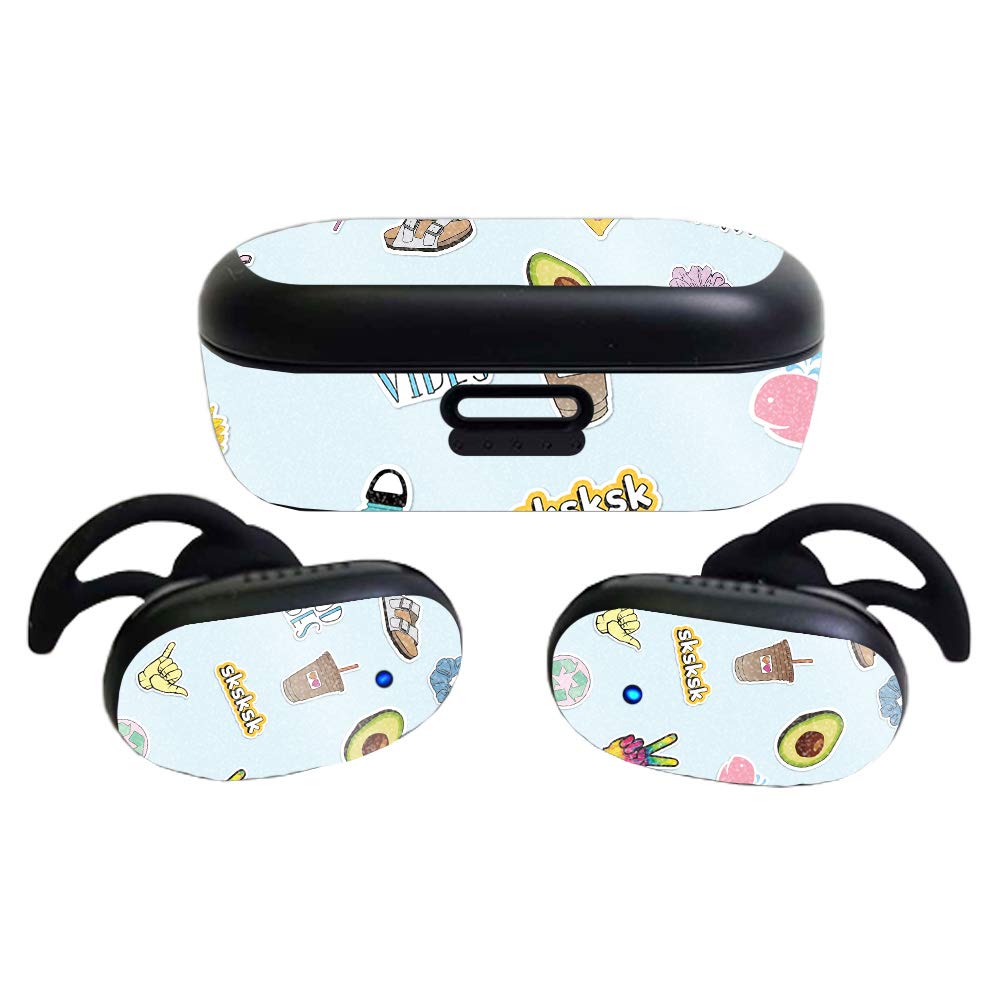 MightySkins Glossy Glitter Skin Compatible with Bose QuietComfort Earbuds (2020)