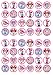 Produktbild 48 Minnie Mouse, Essbare PREMIUM Dicke GEZUCKERTE Vanille, Reispapier Mini Cupcake Toppers, Cake Pops, Cookies für Wafer