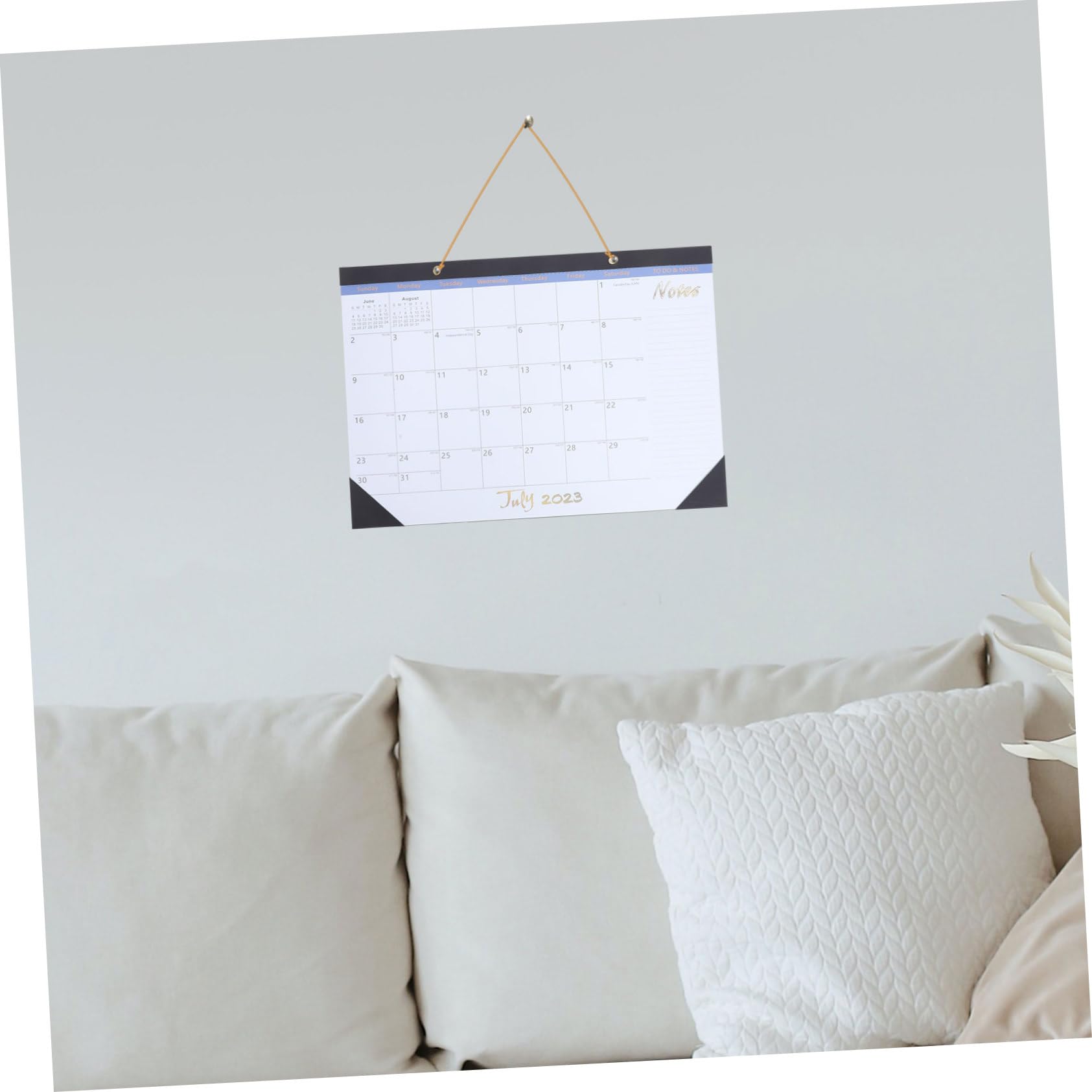 SEWACC 2stücke Monatlicher Wandkalender Praktischer Hängender Kalender Für Zuhause Und Büro Minimalistisches Design Mit Notizfeldern Stabile Verarbeitung Für Einfache Planung Und