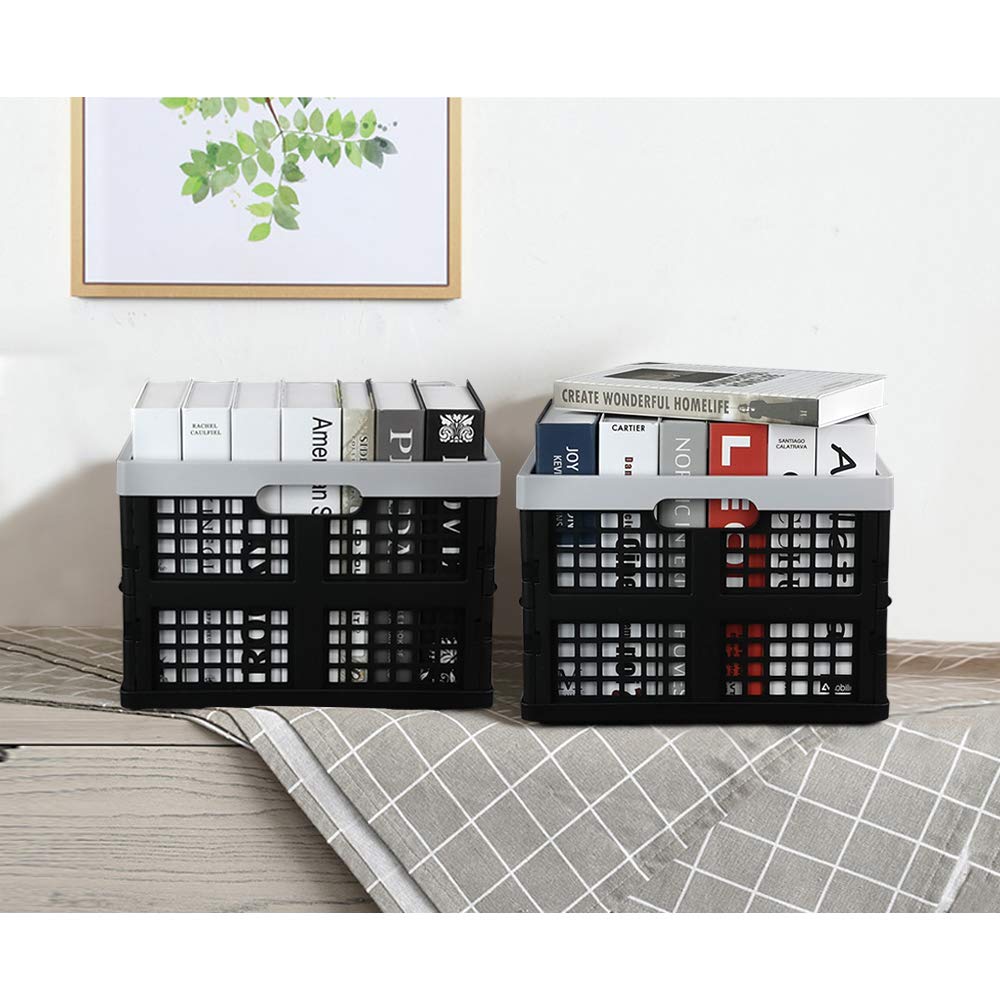3-Pack Faltkiste aus Kunststoff, Klappbox Faltbar, Faltkiste
