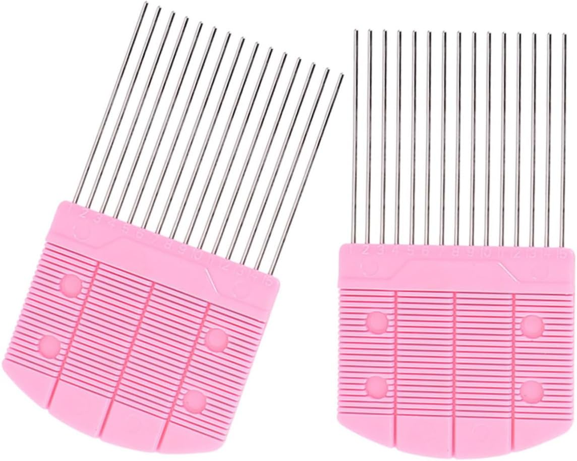 LIFKOME 2Pcs Paper Quilling Comb Tool Craft Tool for Paper Rolling Compact Design for Creative Patterns for Art Projects and Paper Weaving