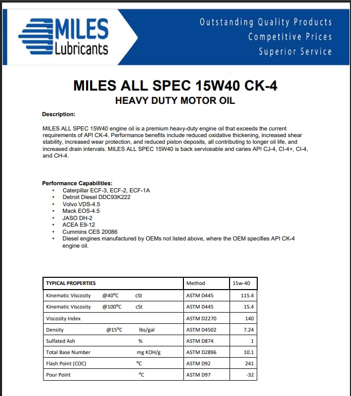 Aceite para motor Diesel 15W40 CI-4 Plus 5 galones miniatura 2