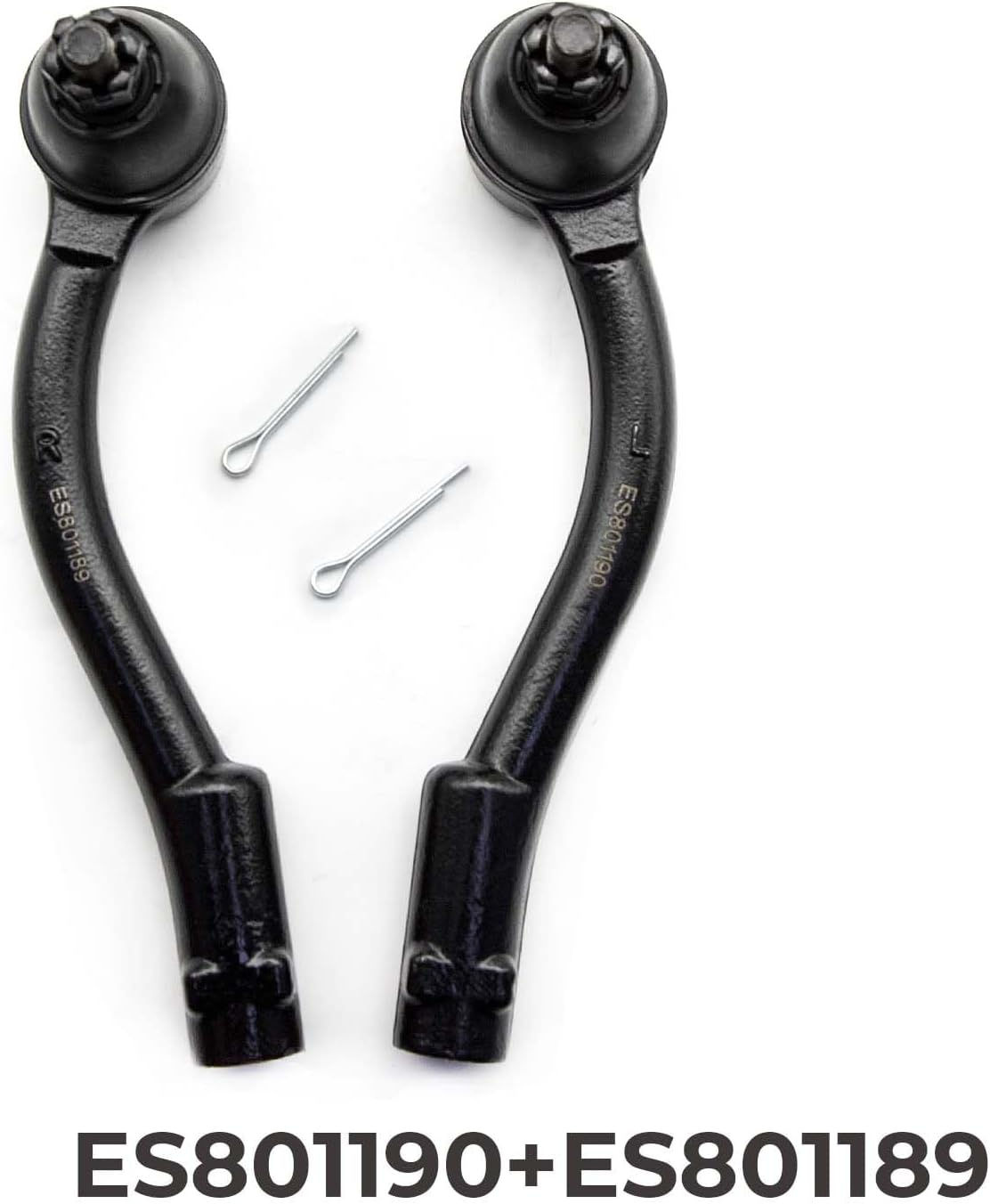 Front Left & Right Outer Tie Rod End Kit Compatible with Kia Soul 2010 2011 2012 2013, Replace# ES801190 ES801189