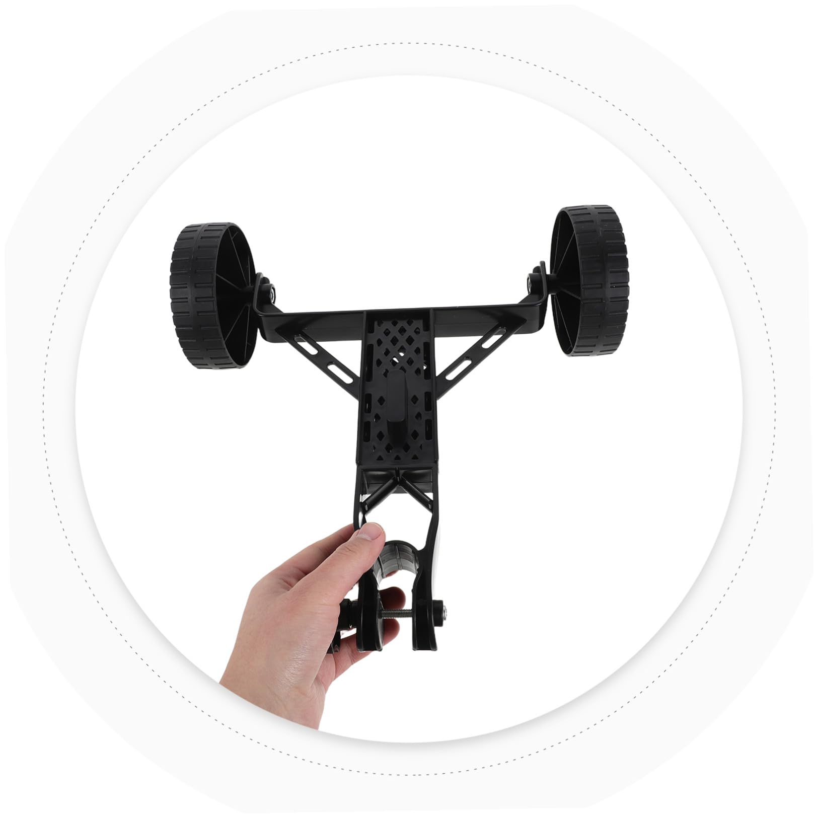 Toddmomy Rueda Auxiliar de Soporte de 26 Mm Accesorio Compatible para Desbrozadora Rueda Negra para Jardín para Manual Uso Exterior