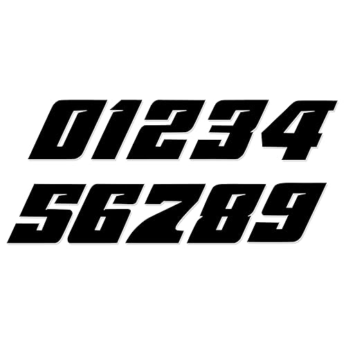 Racing Numbers Vinyl Decal Sticker 0502 Plate Numbers