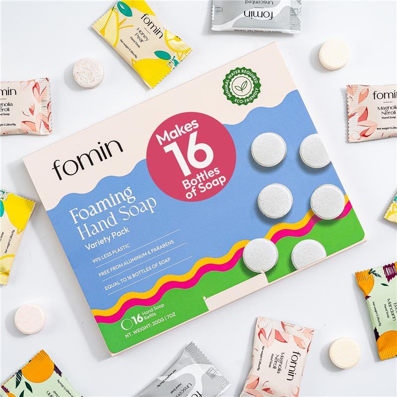 FOMIN Foaming Hand Soap Refills (16 Pack) -...