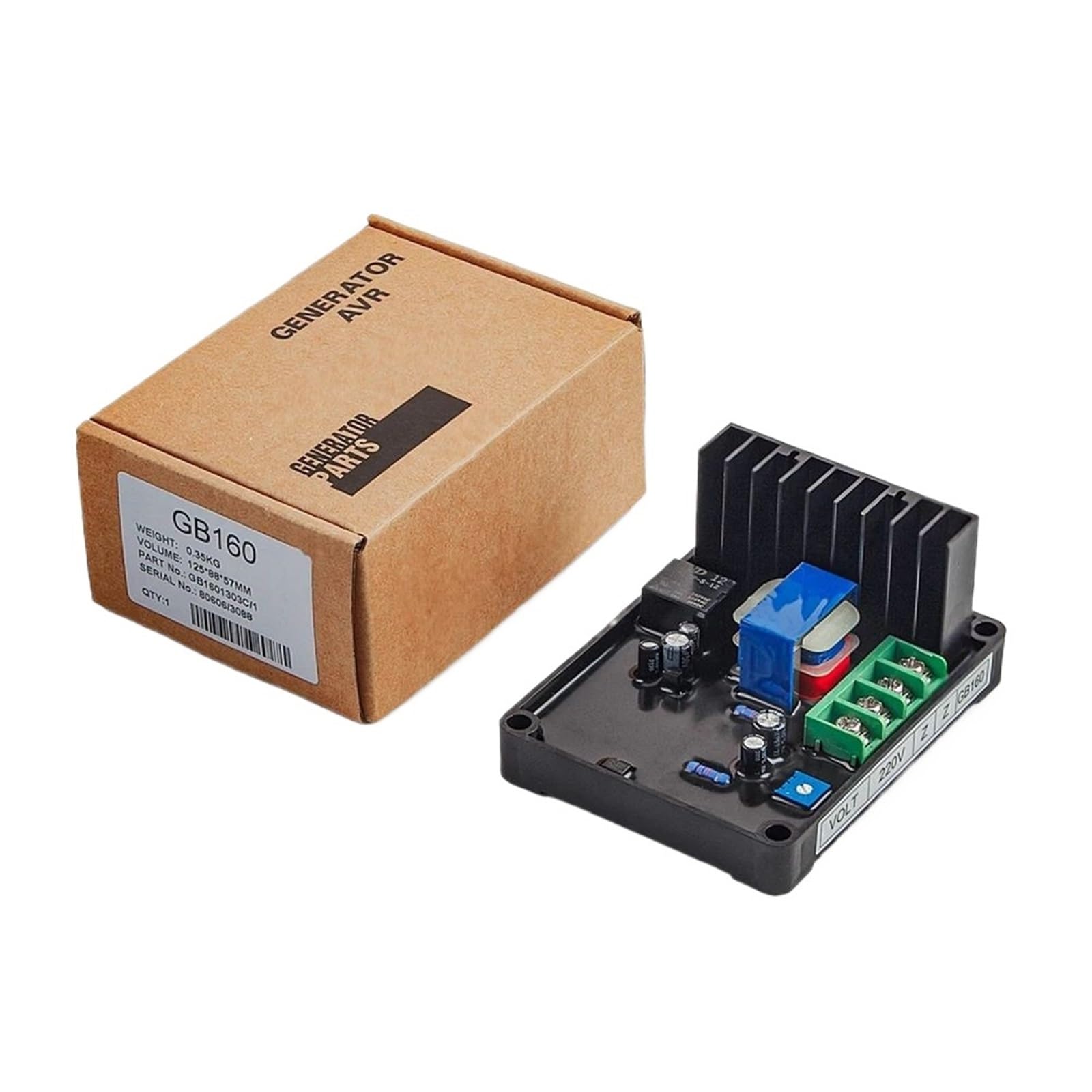 CSKWLLNBC 1pcs GB160 GB170 Generator AVR 220V Single Phase 380V Three Automatic Voltage Regulator Stabilizer Diesel Genset Parts(GB170 380V)