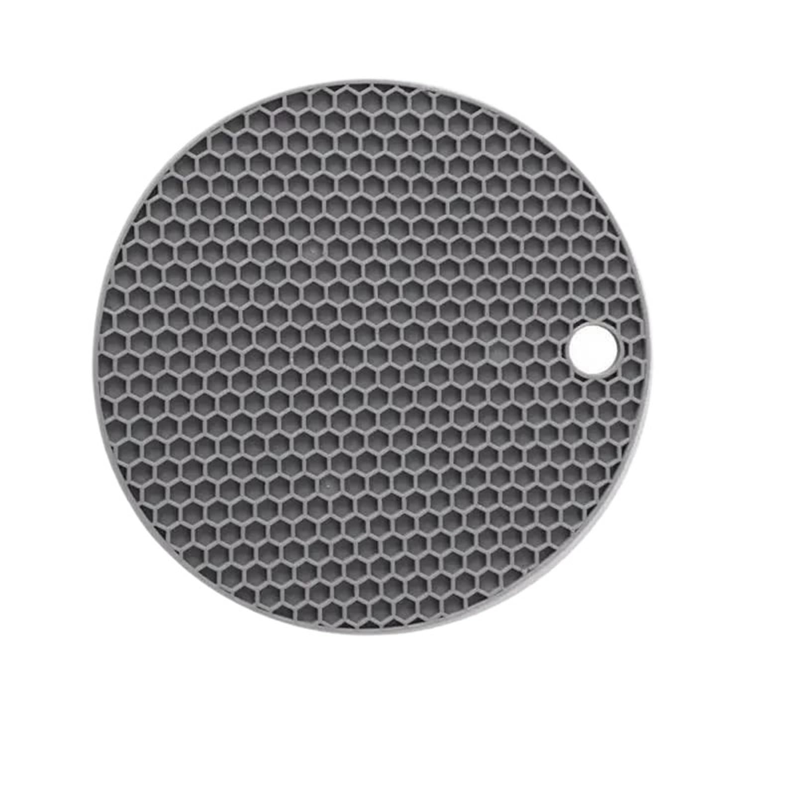 10Pcs Honeycomb Shaped Mats Heat Resistant Silicone Trivet Protect Your Countertops With This Placemat For Home(Grey)