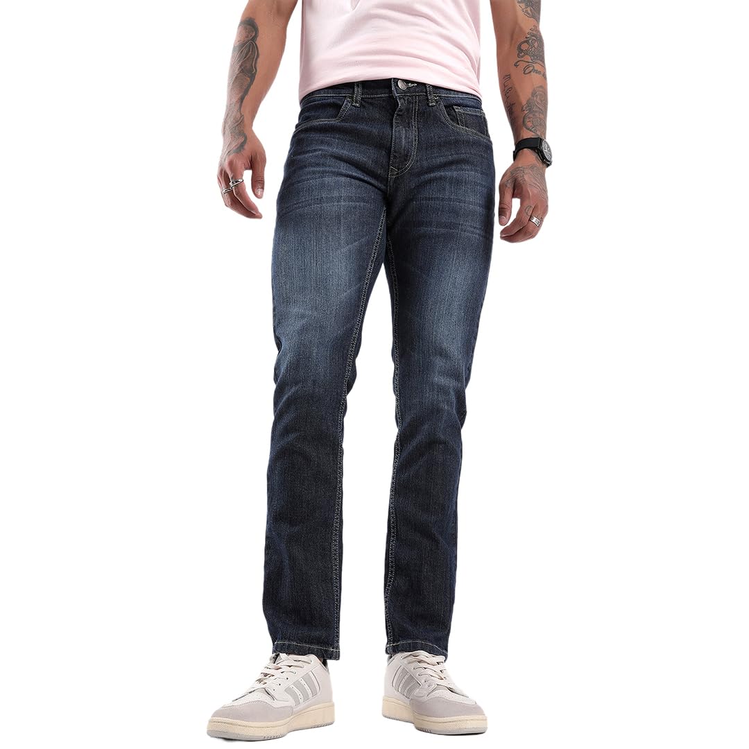 wrogn Men's Cotton Stretch Jeans | Solid | Slim Fit-picture-48