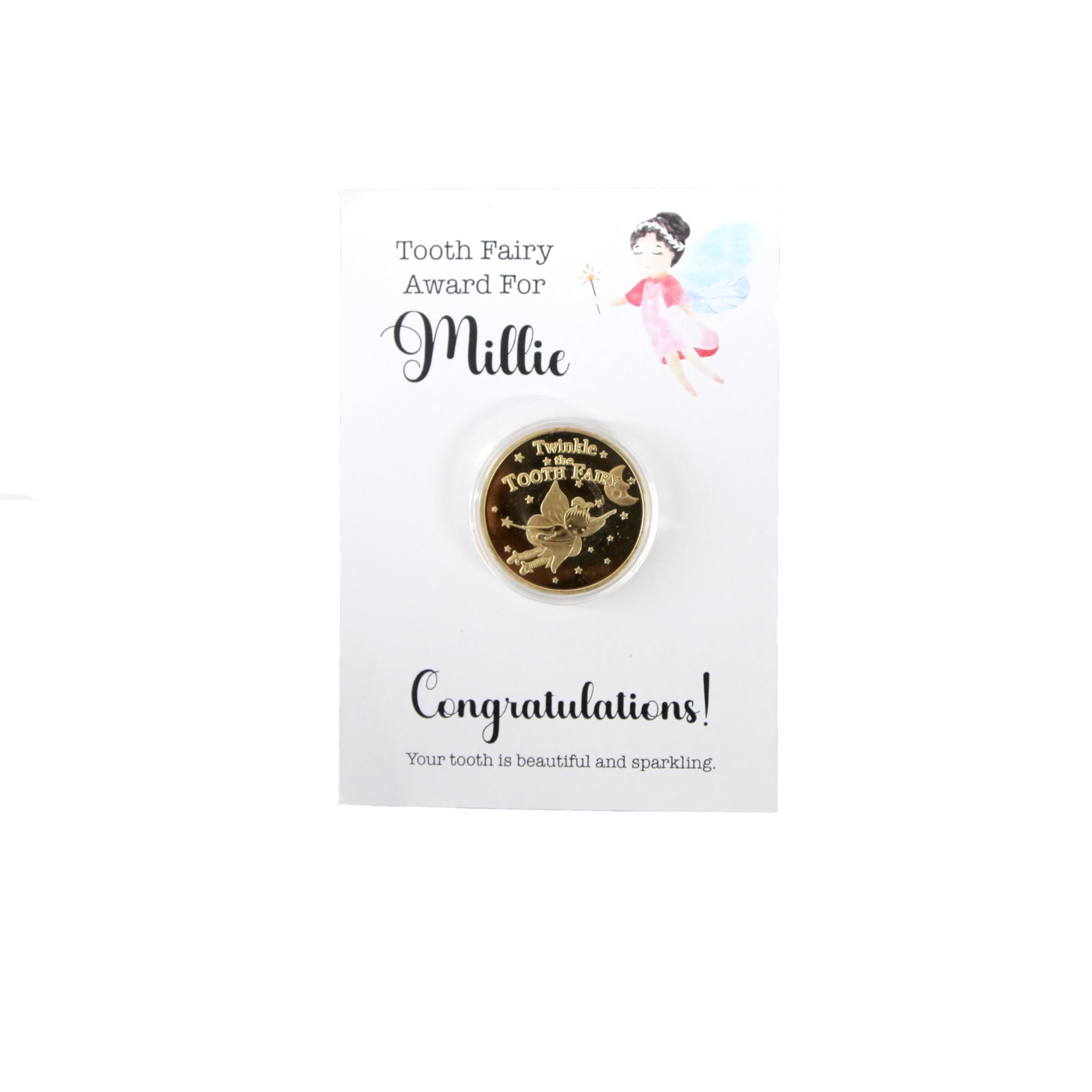 Personalised Tooth Fairy Coin, Card, Lost Tooth Gift, Receipt, Certificate, Gold Coin, Tooth Fairy Box, Keepsake, Award, Bag Pouch