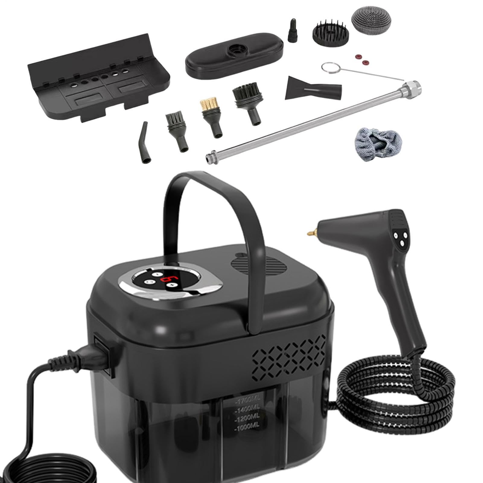 Limpiador a vapor de mano Eliminación de manchas portátil, multiusos y con | Limpiador a vapor para cocina Apto Para Sofá, Canapé, Muebles, Alfombra, Suelo De Madera, Tapicería, Azulejos