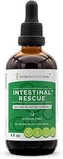 Secrets of the Tribe - Intestinal Rescue, Gas and Bloating Formula, Herbal Supplement Blend Drops Alcohol-Free Liquid Extract (4 fl oz)