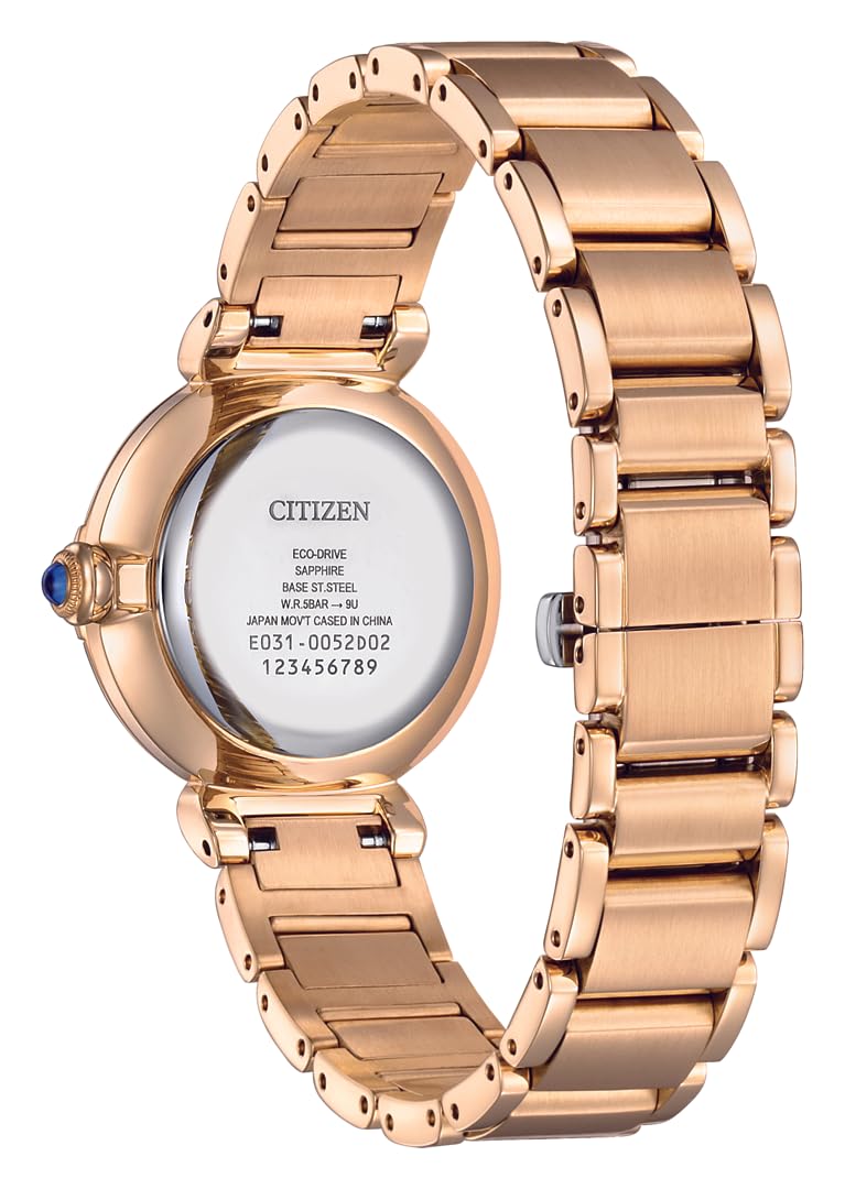 Citizen Damenuhr Edelstahl, Perlmutt Weiß, 29.5 mm, EM1063-89D