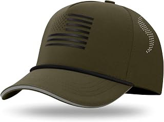 Kids Youth American Flag Trucker Hat, Waterproof Quick Dry Snapback Hats, USA Baseball Cap for Boys Girls 5-15 Years