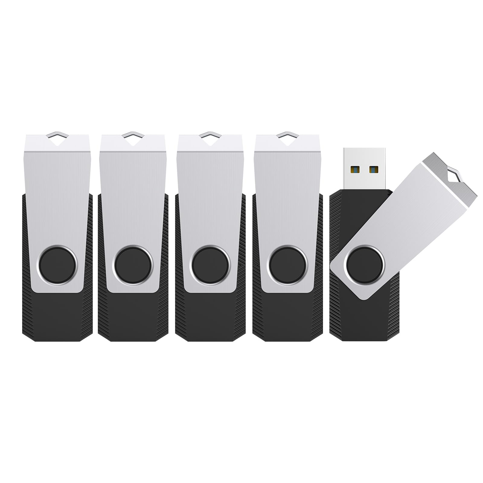 TOPESEL 16GB USB3.0 Flash Drive 5 Pack Bulk, Thumb Drive USB Stick for Data Storage Backup, Jump Drive Pen Drive Zip Drive Memory Stick with Indicator, USB Storage Flash Drive Swivel Design