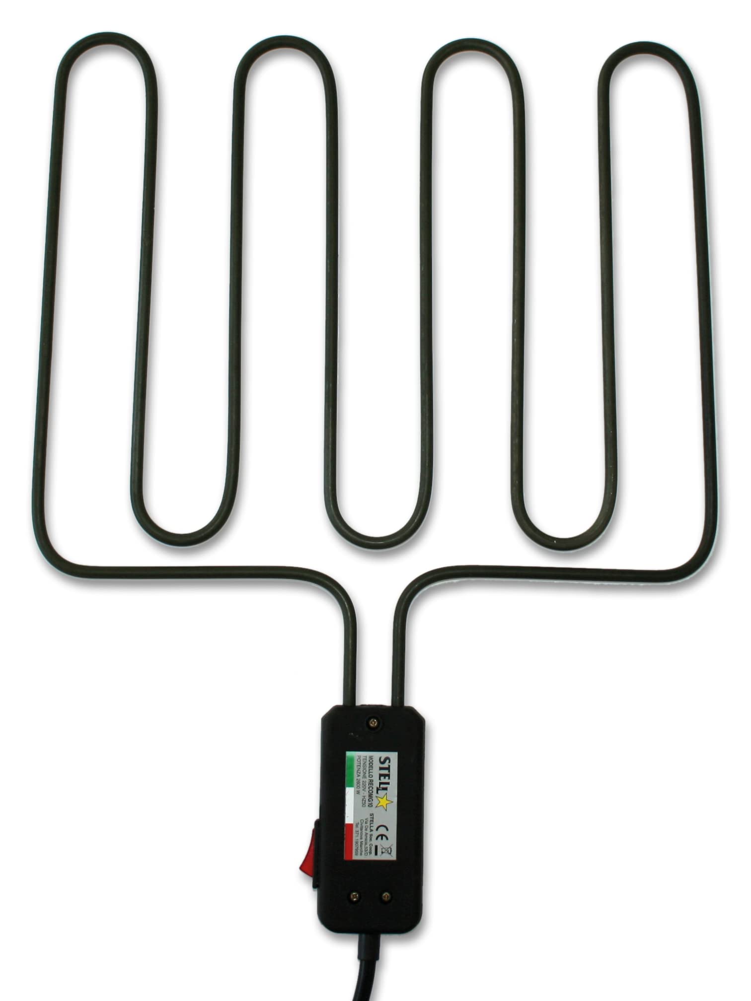 Bistecchiera griglia elettrica in acciaio inox 2700 Watt Made in Italy La Stella - G10