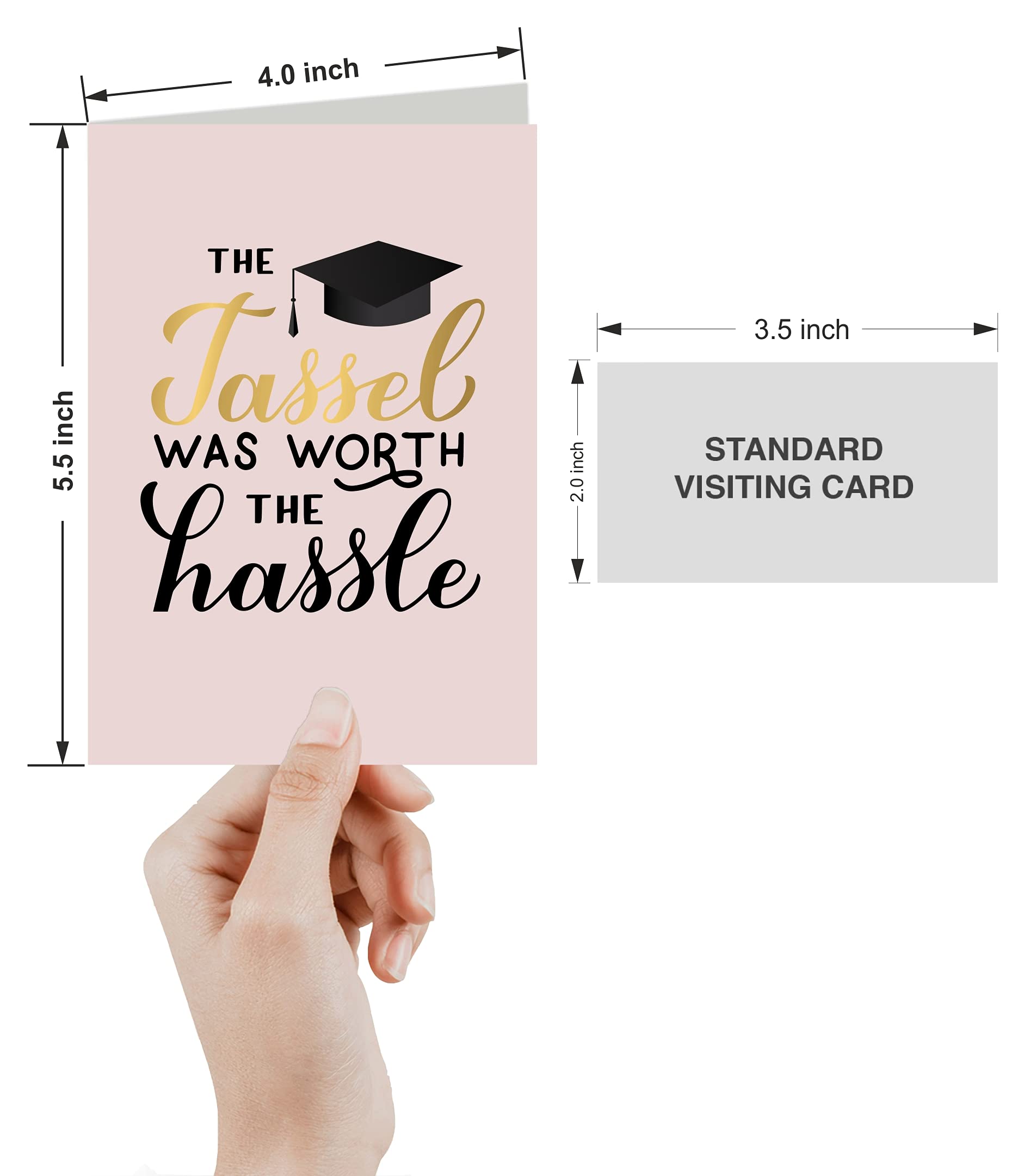 Carte De Remise Des Diplômes Personnalisée - Carte De Remise Des Diplômes Avec Capuchon Et Parchemin - Félicitations Pour L'obtention De Votre Diplôme - Fier De Vous - France