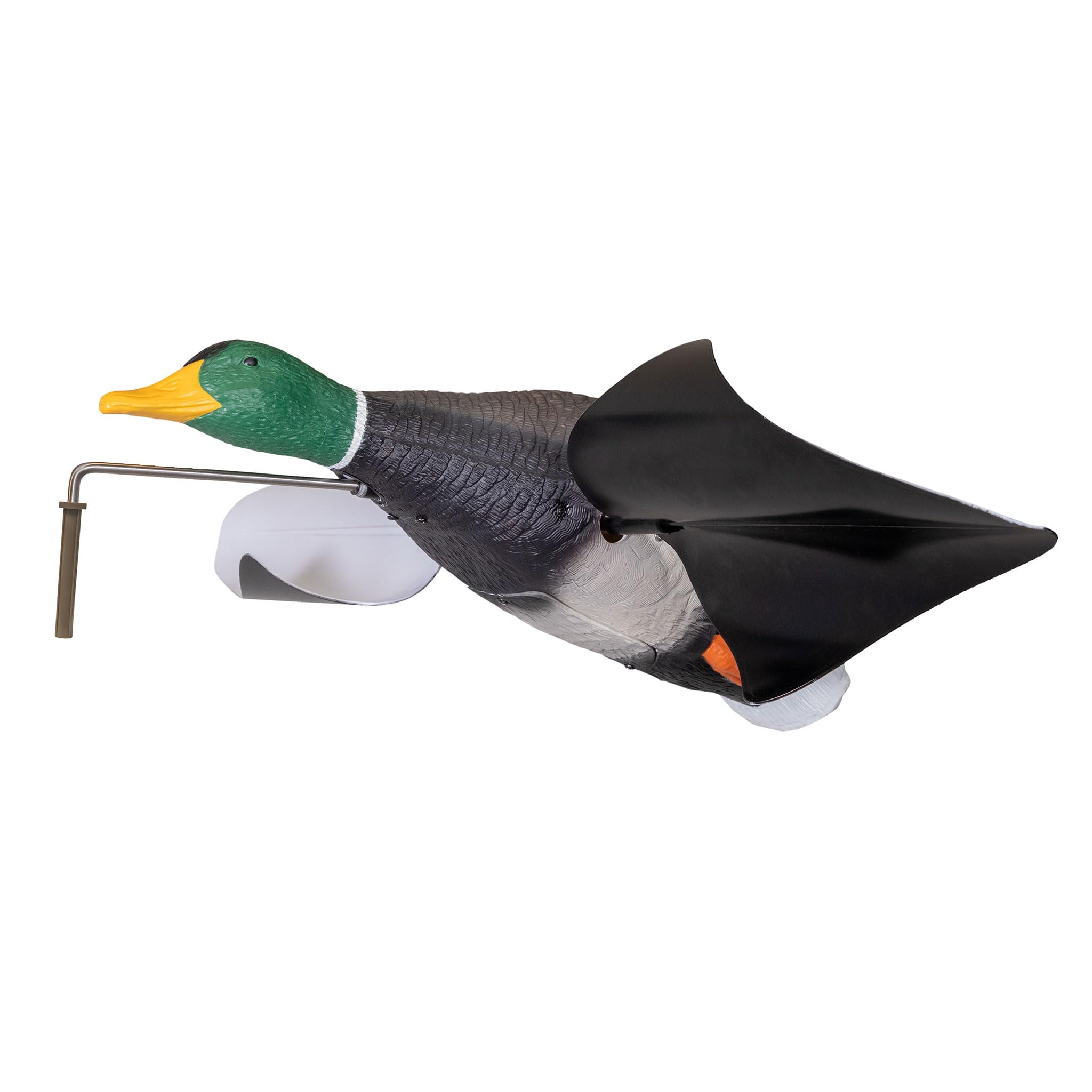 Higdon Outdoors Flasher Flyer Breeze | Mallard Drake Motion Duck Decoy with Wind Activated Spinning Wings for Waterfowl Hunting | Ultra Lightweight Design Mimics Whiffling Motion