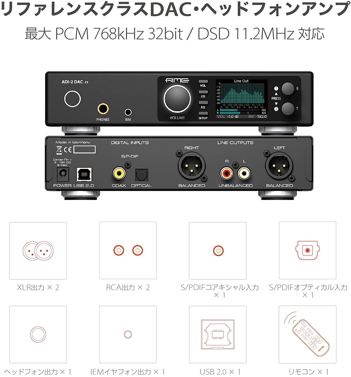 Amazon.co.jp: RME DAコンバーター ADI-2 DAC FS 【国内正規品】: 家電 