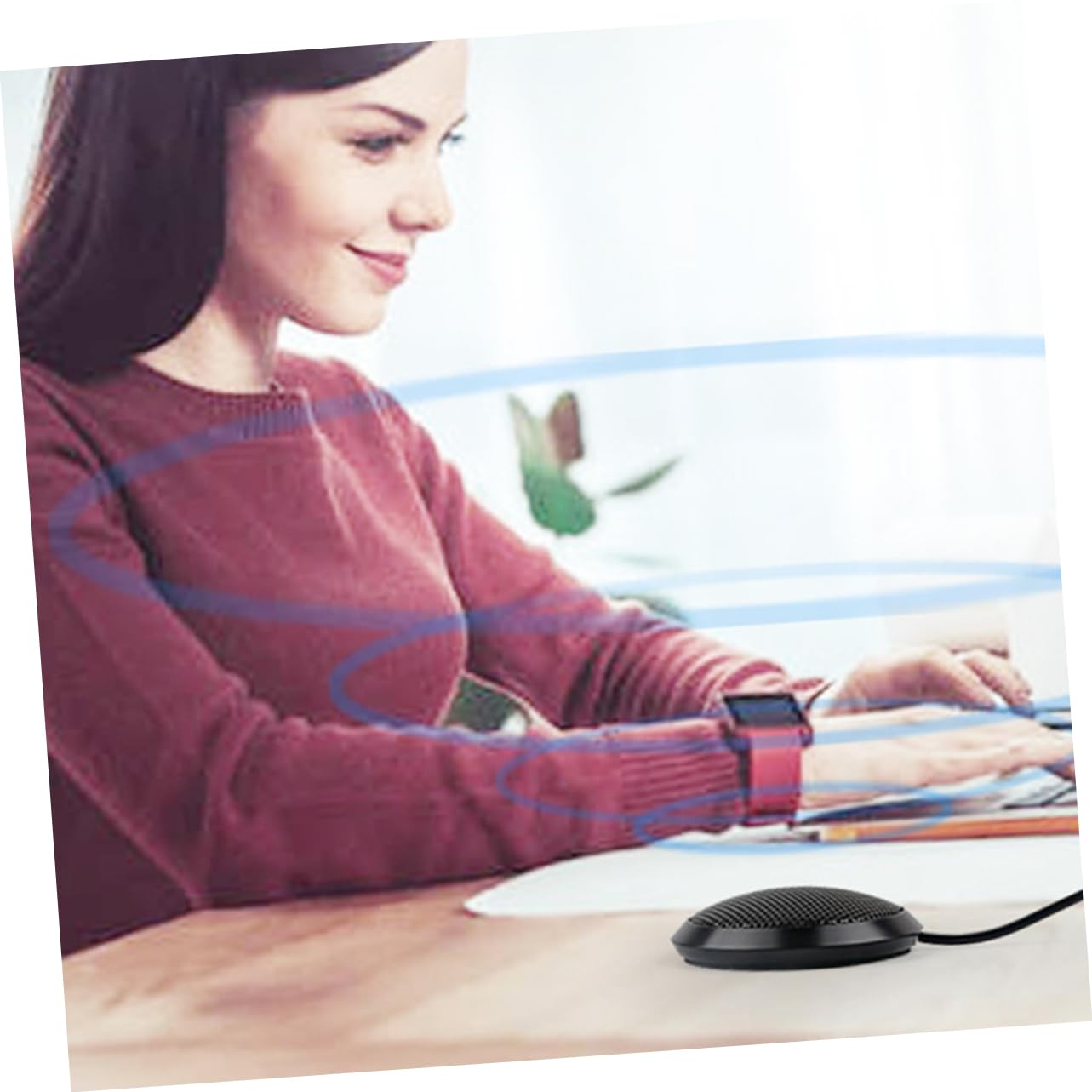 CIYODO USB Microphone with Pickup Compact Design for Sound Noise Reduction for Gaming Streaming Podcasting and Recording USB Connector Style