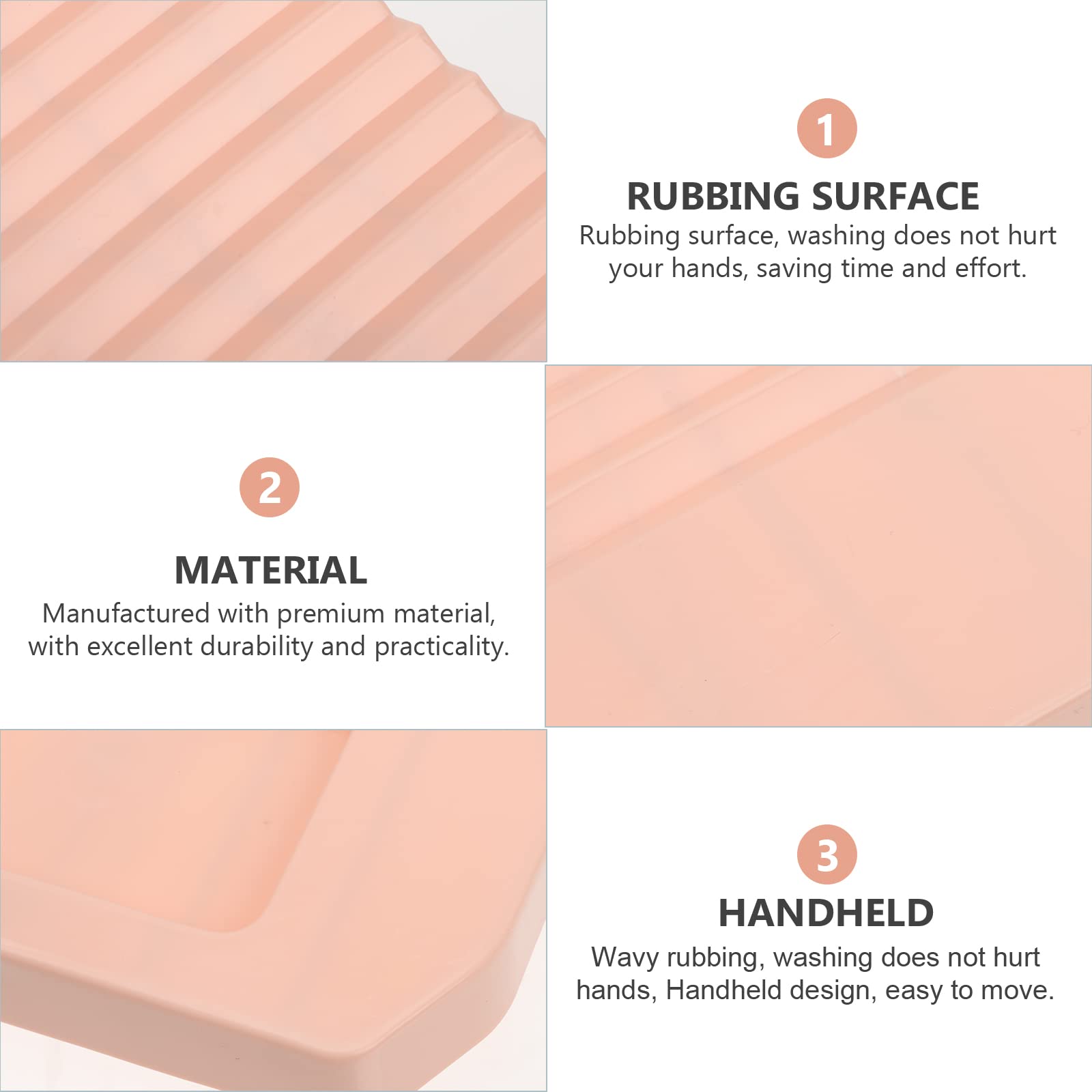 Zerodeko Hand Washer Clothes Plastic Washboard Washing Board for Kitchen Household