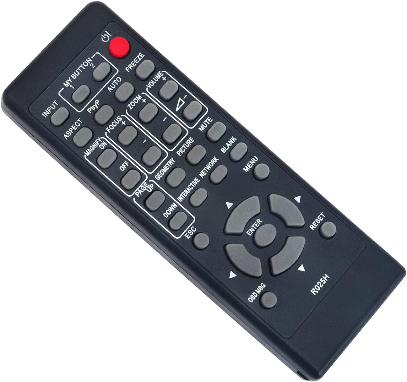 VINABTY R025H Remote Control for Hitachi Christie Projectors LWU502 LW502 LWU530-APS LWU650-APS LX602 CP-EU4501WN CP-EU5001WN CP-EW3051WN CP-EW3551WN CP-EW4051WN - Image 4