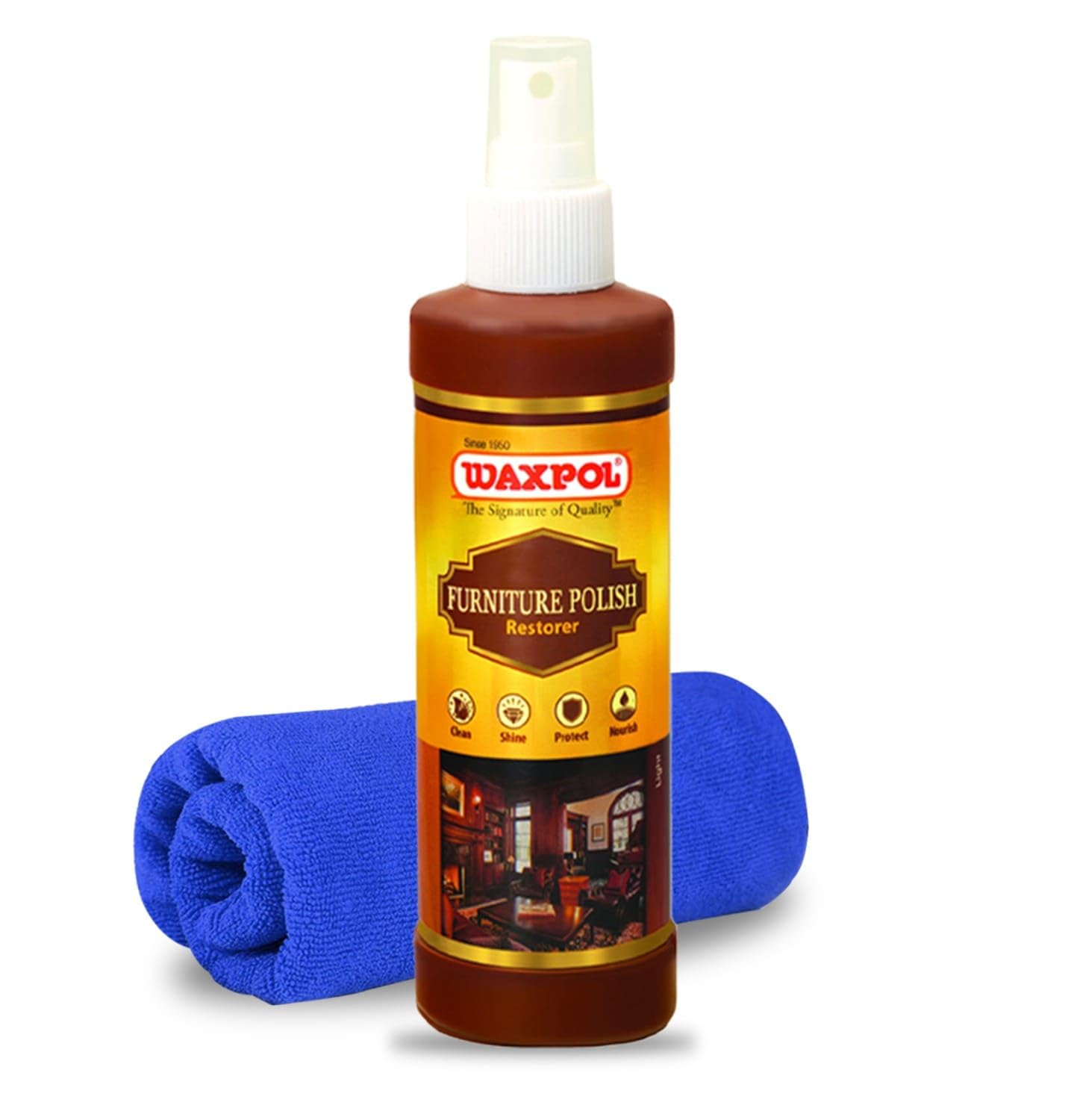 Waxpol Furniture Polish 200ML With Microfiber (B0DH8DFQF1) Amazon Price History, Amazon Price Tracker