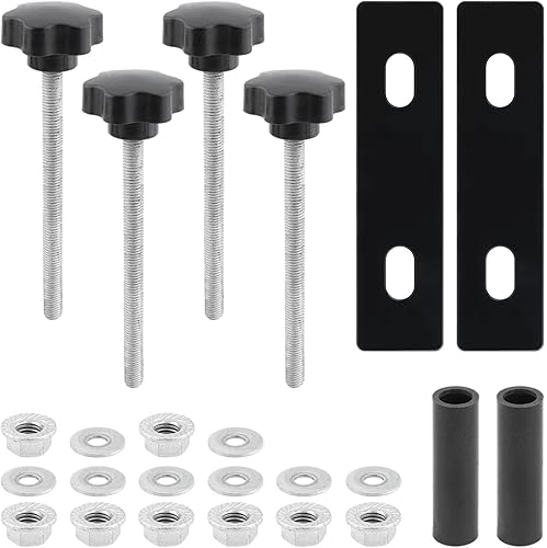 Kit de montaje de tablero de tracción de 6 piezas, kits de pasadores de montaje para tablas de tracción, soportes de soporte ajustables para todas