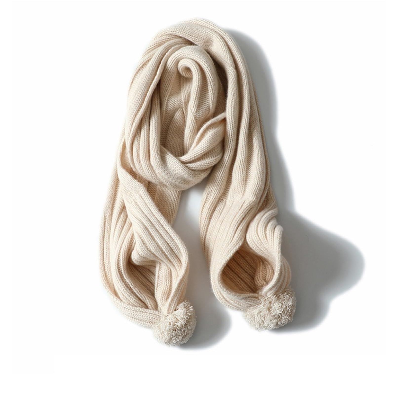 Bufanda gruesa de cachemir for mujer, cálida, puro, tejida, bonita, for el invierno Chal de invierno