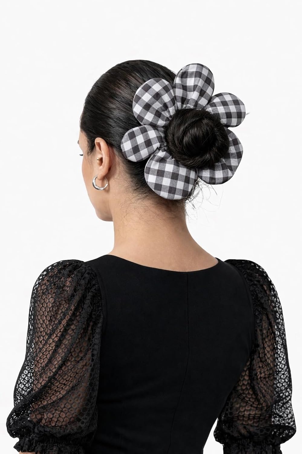 LuvLoveLuv Oversized Pinteresty Flower Scrunchie for Women | Handmade Cotton Hair Scrunchies for Hair Bun | Floral Hair Ac... - Review, Price and Buying Guide