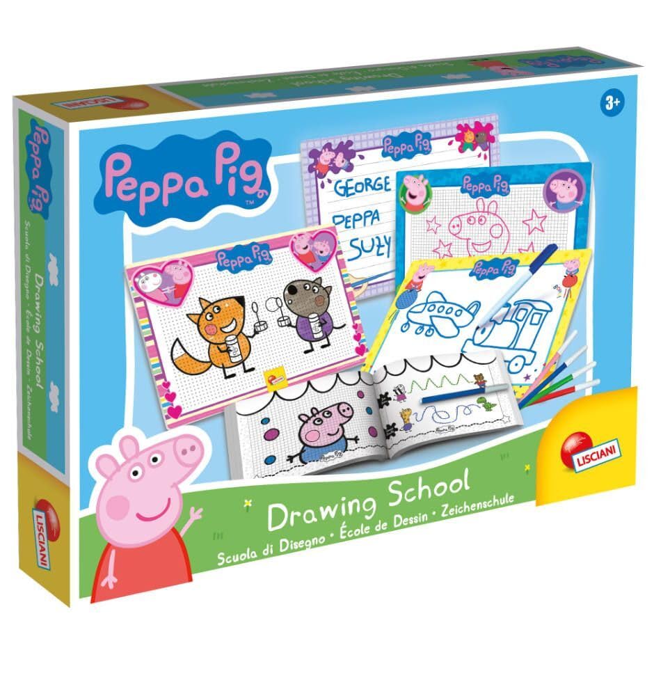 Liscianigiochi 92215 Peppa Pig Drawing School Learn to draw with Peppa Pig
