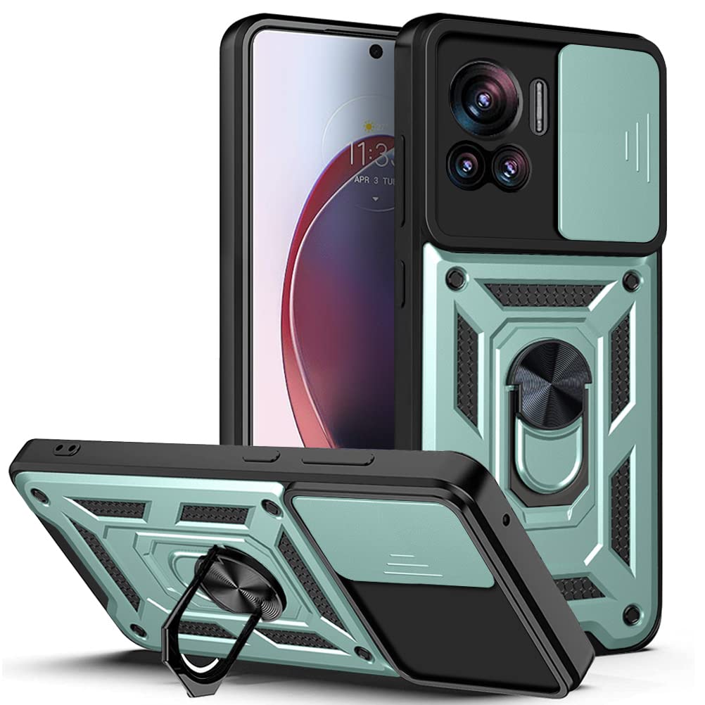 Custodia DESSEN Per Motorola Moto Edge 30 Fusion – Silicone Con Anello Magnetico E Protezione Fotocamera (Rosa Oro)