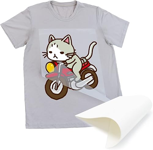 Miniatura 3 de CISinks - Película DTF para pelar calientefrío, 20 hojas A3+ 13 x 19 pulgadas, papel de transferencia de calor PET para impresión directa,