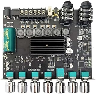 ZK-AM100 microphone audio integrated machine 2.1 channel power amplifier board 50+50+100W (Without case)