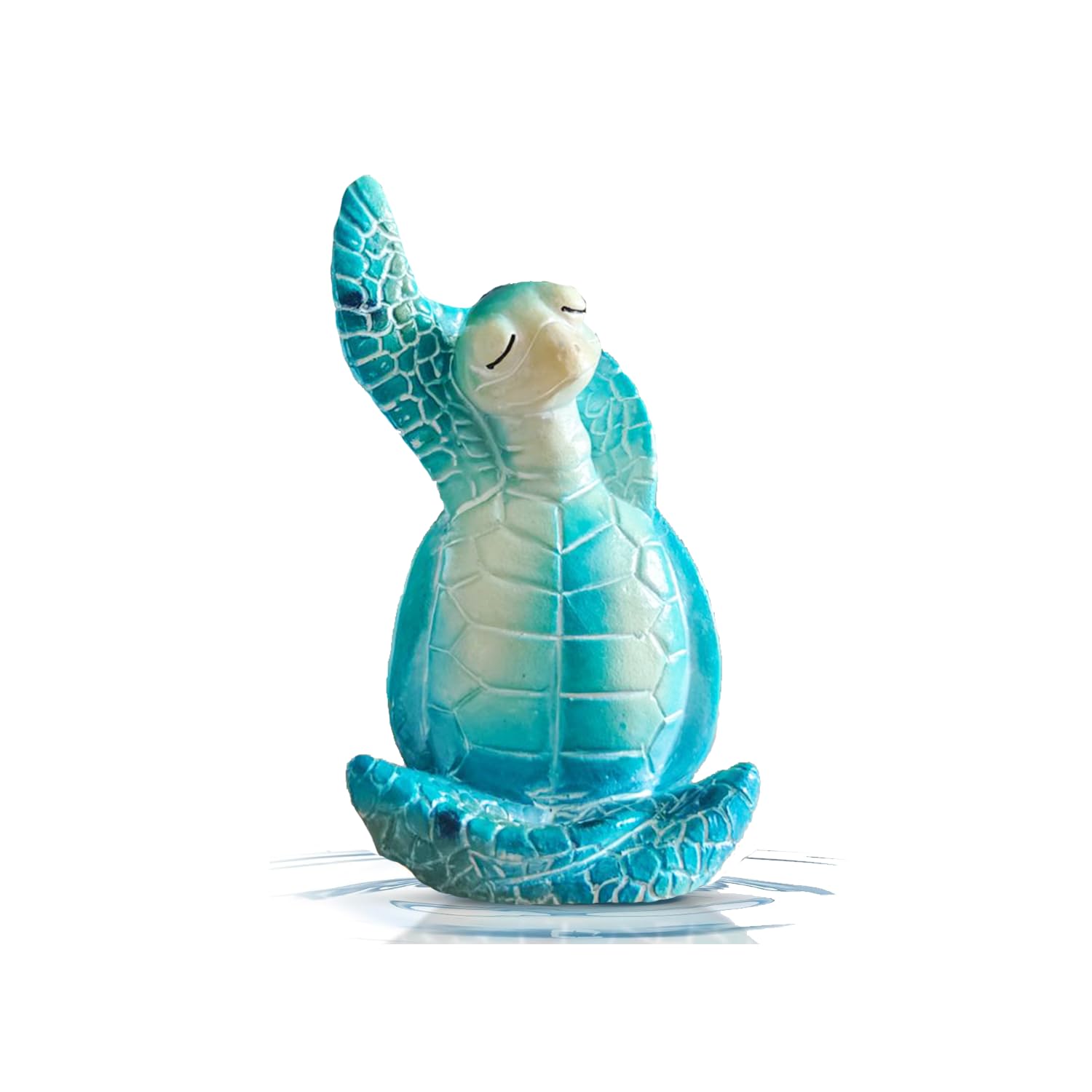 Sea Turtle Meditation Yoga Decor, Zen Meditation Yoga Turtle Statue Beach Furniture Accessories Coastal Home Office Desk Bathroom Living Room Bedroom