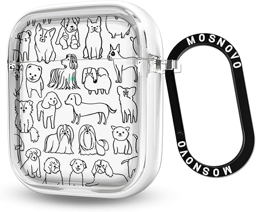 Miniatura 191 de MOSNOVO Funda protectora transparente para AirPods Pro 3, con anillo de metal duro de lujo de doble capa a prueba de golpes, diseñado para AirPods