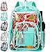 Clear Backpack, Transparent Bookbag Stadium Approved, Heavy Duty See Through Backpacks - Green