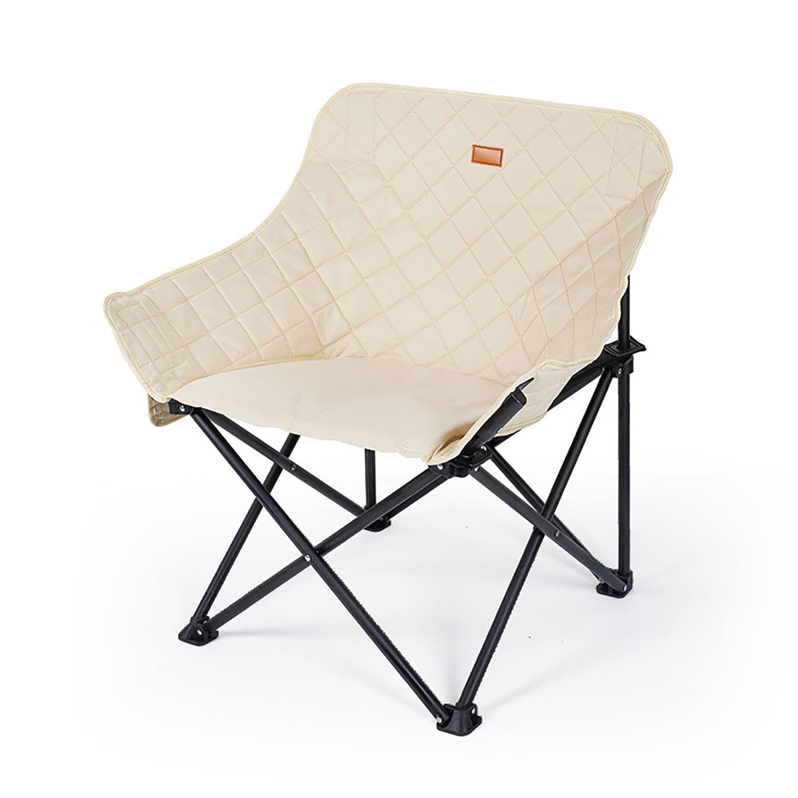 Alvinlite Sedia da Campeggio Imbottita, Portatile, Pieghevole, Grandi Sedie a Sdraio da Campeggio Tessuto di Cotone Premium con Portabicchieri per Esterni, Adulti, Uomini E Donne,(Bianco)
