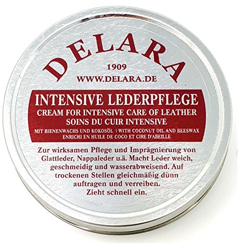DELARA Intensive Lederpflege, farblos, 100 ml - Imprägniert und schützt Leder sehr wirksam. Neue Rezeptur mit hochwertigem Kokosöl und Bienenwachs - Made in Germany – Bild 3