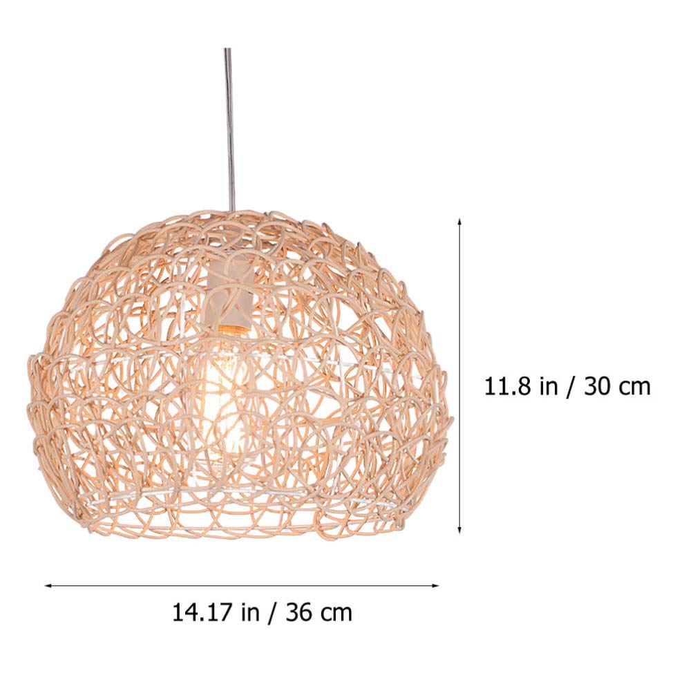 Buy LEDMOMO Wicker Ball Pendant Lamp Rattan Ceiling Lamp Weave Hanging
