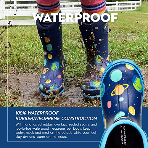 Perfect Storm - Kid’s Cloud High Boots - Children’s All Weather Boot - Waterproof Chore Boots - Three Season Versatility - Ideal Shoes for Play, Recess, Adventure Ready4