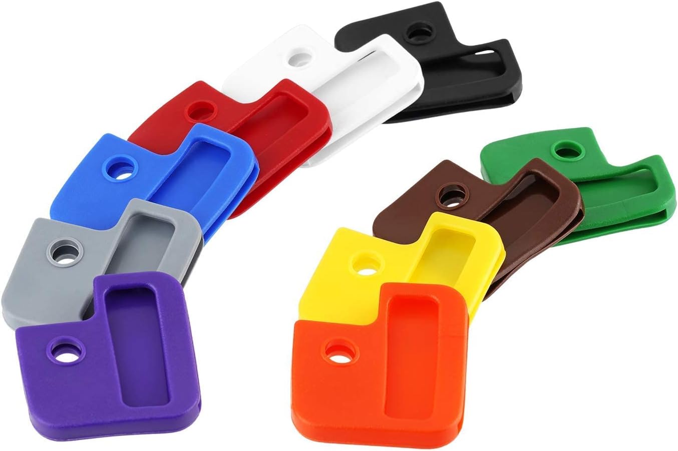 30x Schlüsselkappen Silikon - Farbige Markierung Für Haus- & Autoschlüssel