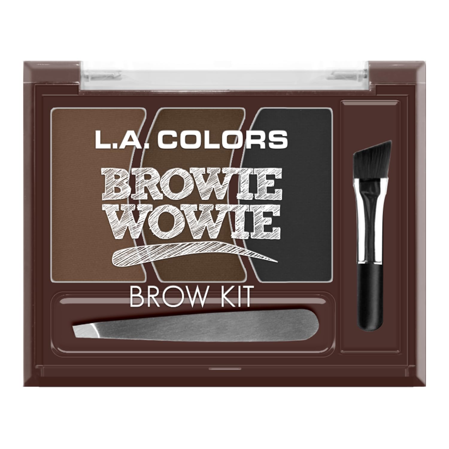 L.A. COLORS Brow Kit, Medium (Carded) CBK210N