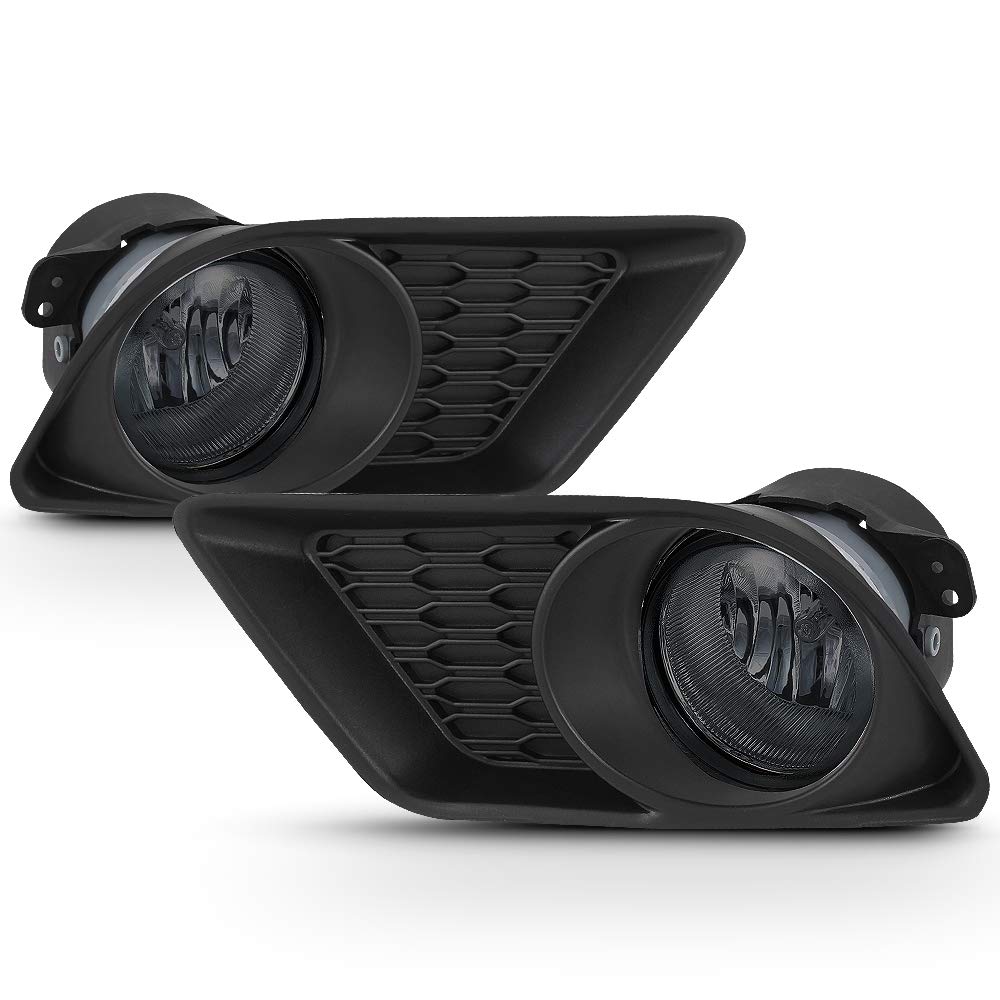 ACANII - For Smoked Lens 2011-2014 Dodge Charger Bumper Fog Lights Driving Lamps Assembly Driver & Passenger Side product thumbnail 2