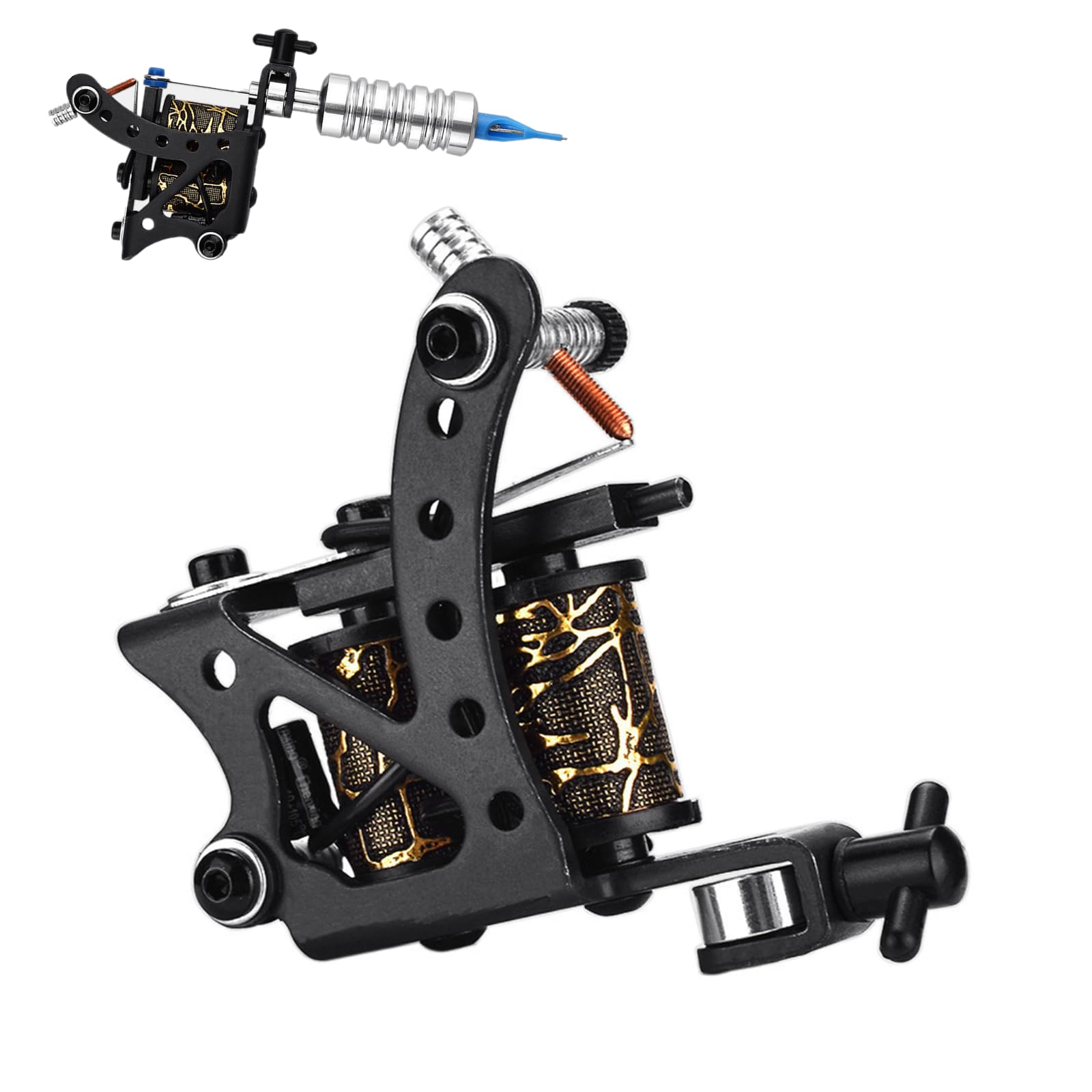 Amazon | タトゥーコイルマシン 8ラップ – ブラックアイアンフレーム